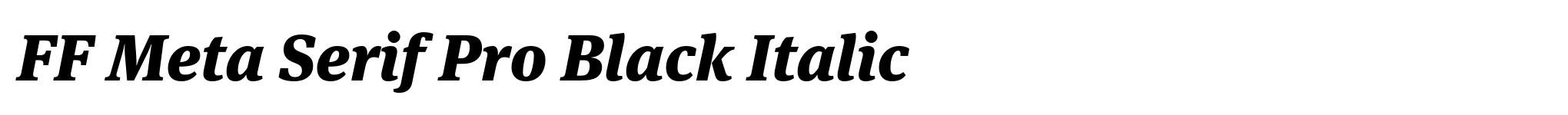FF Meta Serif Pro Black Italic image